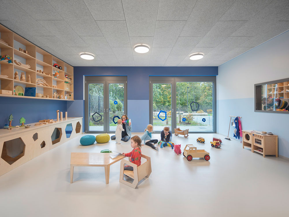 noraplan valua blends perfectly into the playful environment in the kindergarten