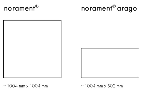 nora 4you: norament plank sizes