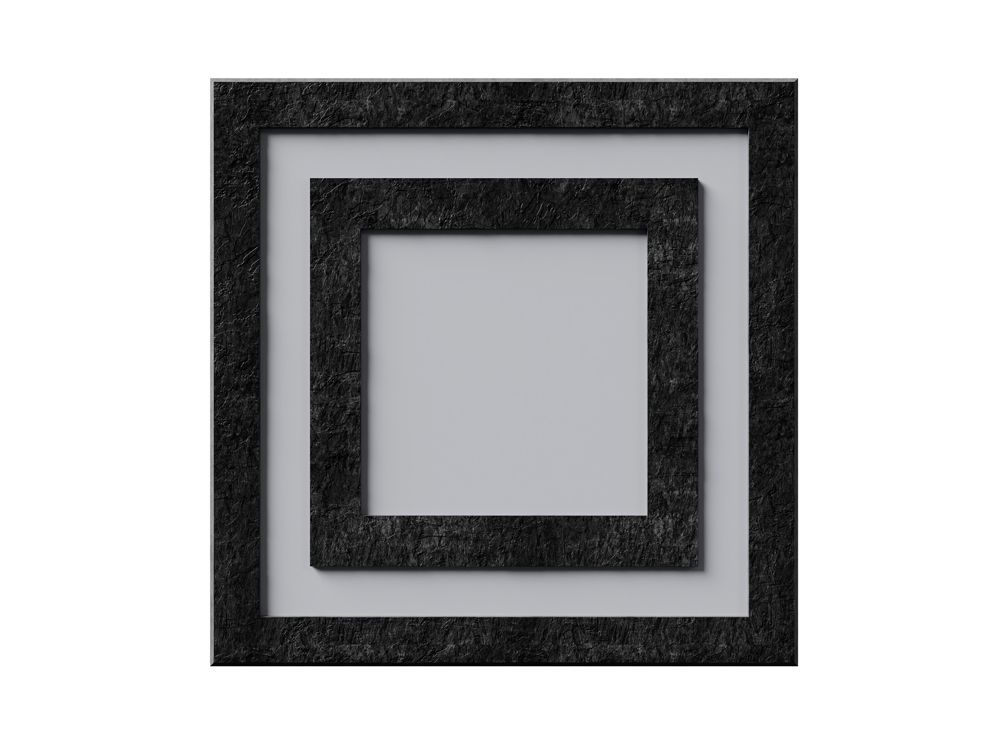 nora Taktilmodule nach ÖNORM V2102: Leerfeldmodul mit doppeltem Rahmen