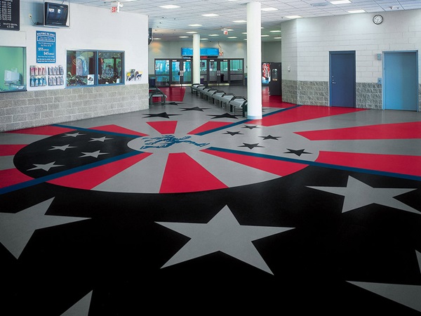 norament Intarsien in der Seven Bridges Ice Arena