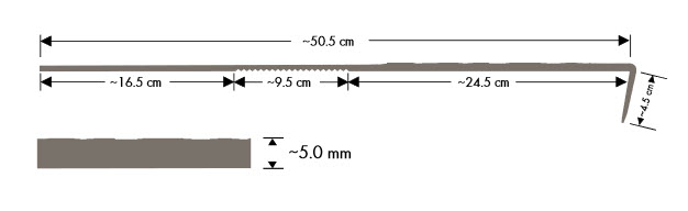 Querschnitt norament 926 arago Formtreppe