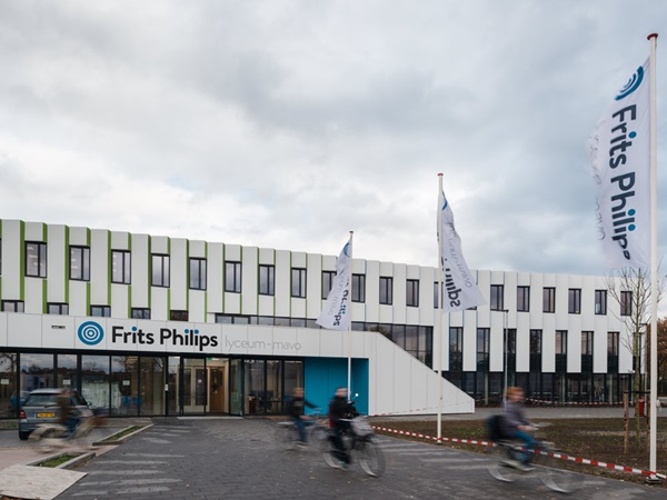 Reference project for nora floorings Frits-Philips-Lyceum Eindhoven