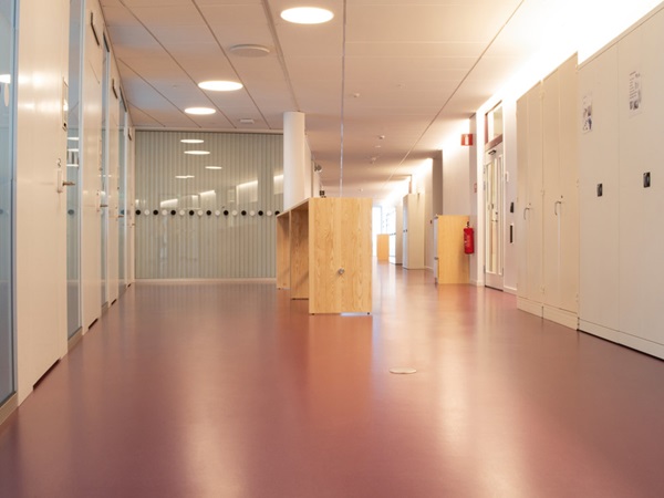 Flooring university corridor