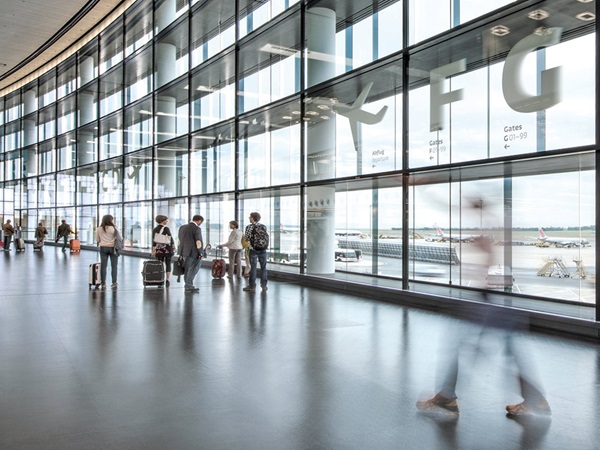 Flooring for airports and transportation terminals from nora